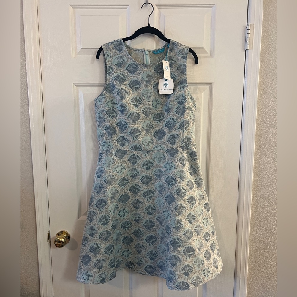 *NWT* Tori Richard Honolulu 'Under The Boardwalk' Shell Beach Print Dress - 12
